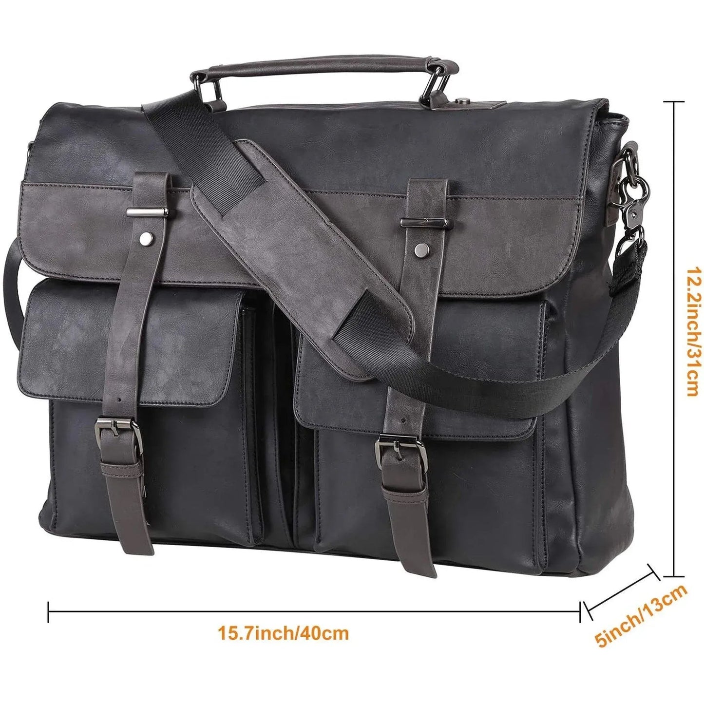 Men's Leather Messenger Bag – Professional Utility Carry
