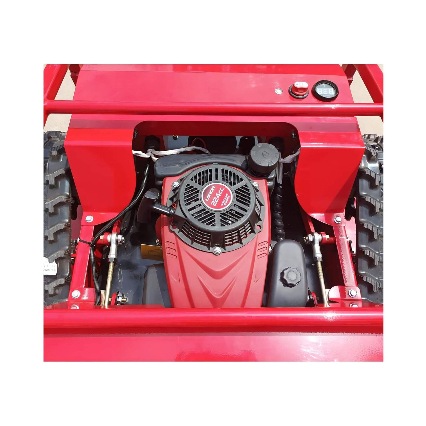 OVK Heavy-Duty 24-Inch 9HP Commercial Remote-Controlled Lawn Mower With Snow Plow (SAK31078)