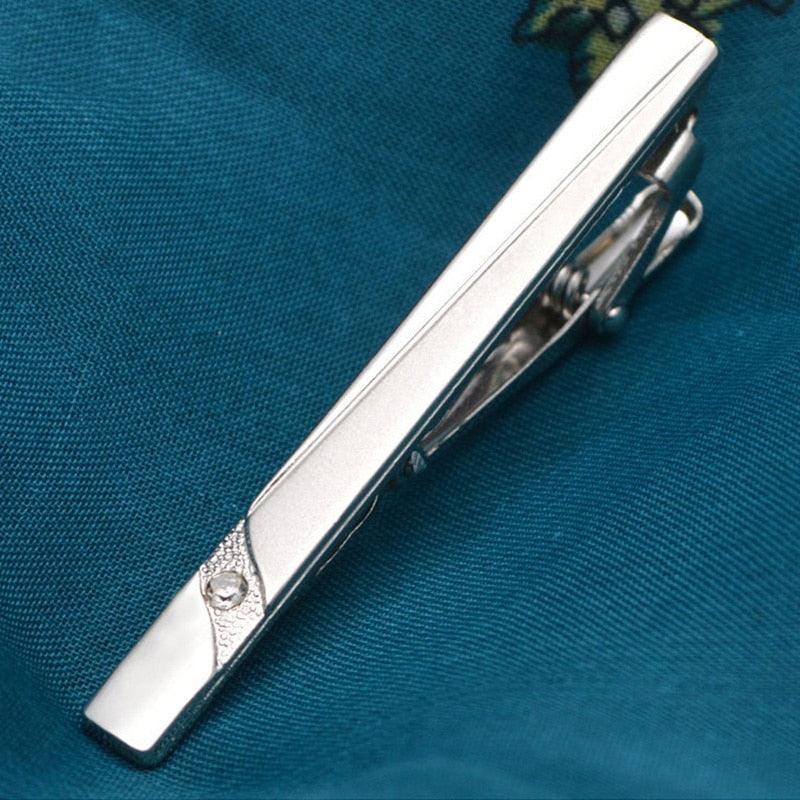 Impeccable Luxury Men's Metal Necktie Bar Formal Dress Shirt Classic Wear Neck Tie Clip With Chain Gold Color Clip Unique Shirt Business Tie Clip Wedding Ceremony Tie Clips Party Fashion Smooth Clasp Pin Father's Day Gifts