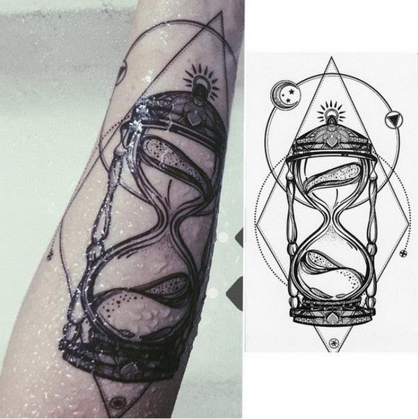 Luxury Colorful And Black Womens Tattoo Temporary Flower Waterproof Elegant Modern Tattoo For Shoulder
