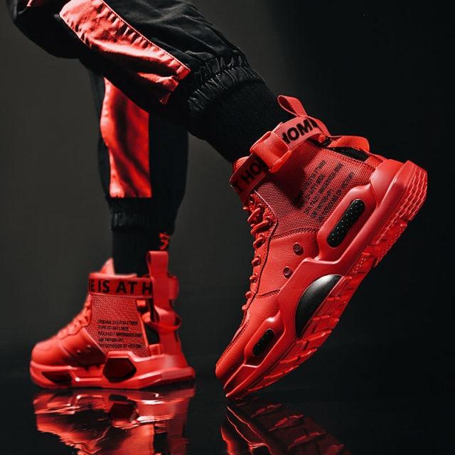 Men's High Quality Top Fashion Leather Sneakers Trend Comfortable Man Casual Shoes Outdoor Non-slip Breathable Mens Basketball Luxury Fashion Running Sneakers