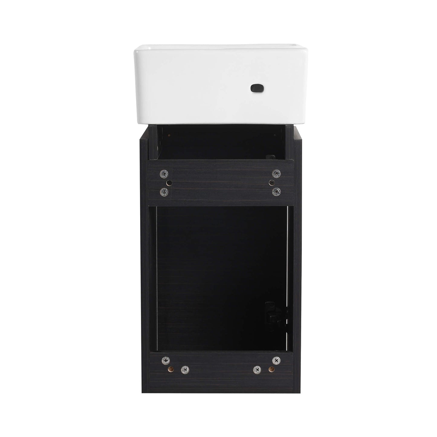 Nuvia Modern Wall-Mounted Bathroom Vanity With Ceramic Sink And Soft Close Door (SAK05214)