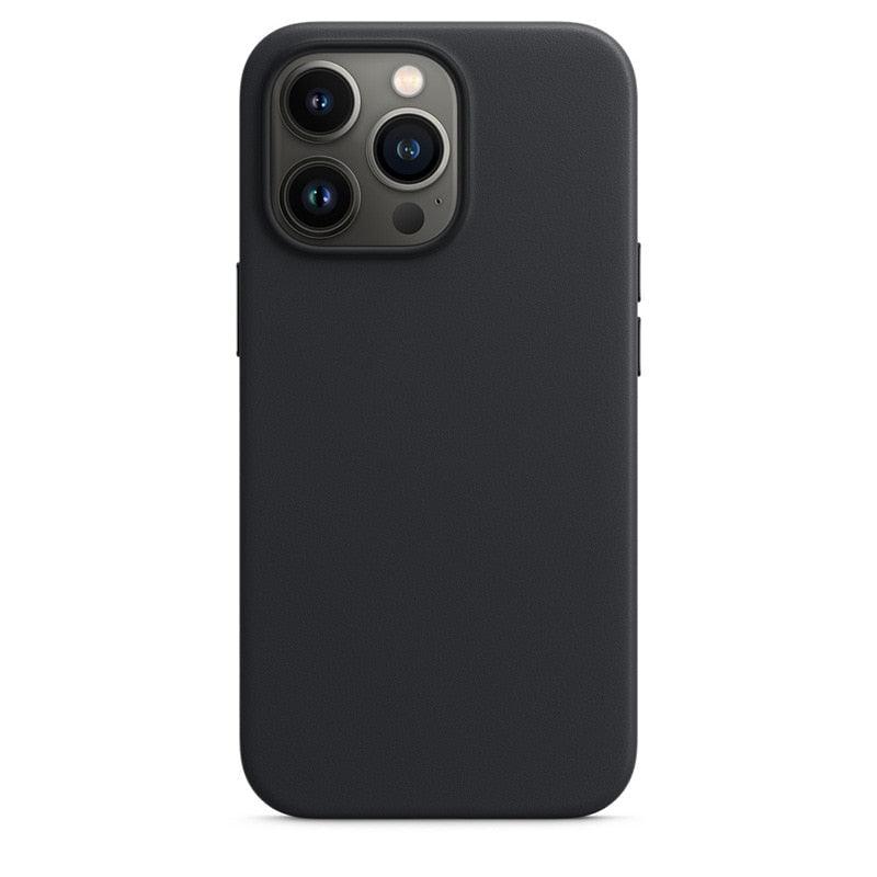 New Colorful Leather For iPhone 14 13 Pro Max Mini Magnet Case Cover Wireless Charging Drop Protect Covers Shockproof Slim Back Cover Leather Case For iPhone Slim and Aesthetic iPhone 14 case