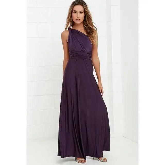 New Fashion Boho Women Multiway Wrap Convertible Maxi Club Red Dress Bandage Long Dress Party Dresses For Women