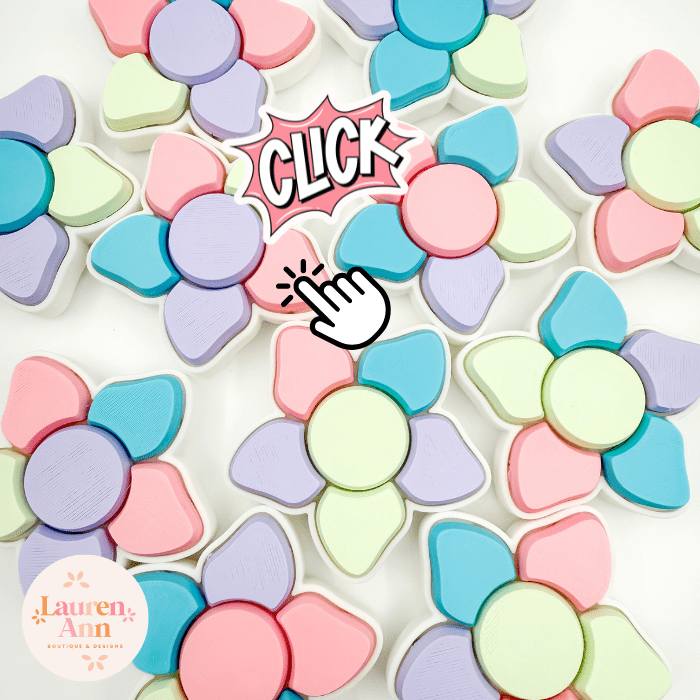 Pastel Flower Multi Keyboard Clicker Fidget