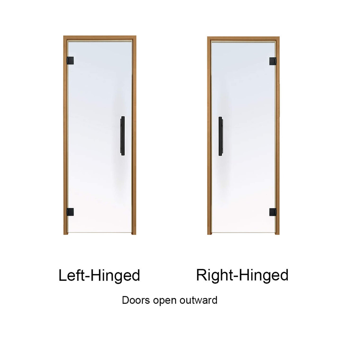 Prosaunas 24X81 Thermo-Aspen Prehung Clear Glass Sauna Door (SAK13651)