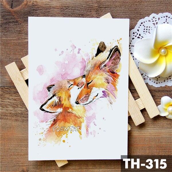 Realistic 3D Wolf Moon Temporary Tattoo Sticker Waterproof Stylish Body New Luxury Animal Tattoo For Men Women