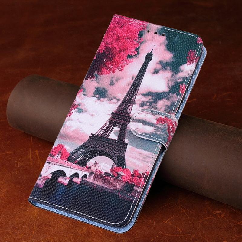 Redmi9T Magnetic Leather Phone Case on For Xiaomi Redmi 9T 9AT 9A 9C NFC Redmi9 9 T A Power 9Prime Wallet Book Cute Cover Colorful Premium Leather Wrist Strap Viewing Stand Magnetic Folio Inner Protective Flip Cover