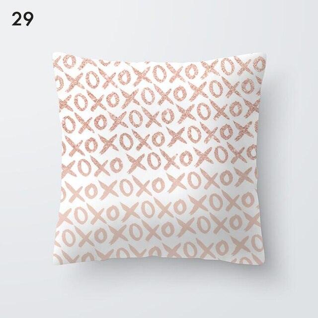 Rose Gold Beautiful Pillow Cover Cushion Home Decorative Colorful Print Cozy Pillow Cases Pineapple Pink Cushion Cover