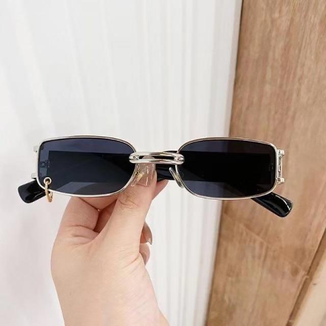 Stylish Fashionable Women Sunglasses Trending & Luxury  Square Popular Design Men Glasses New Vintage Metal Black Comfortable Lenses Outdoor Travel Driving Sunglasses