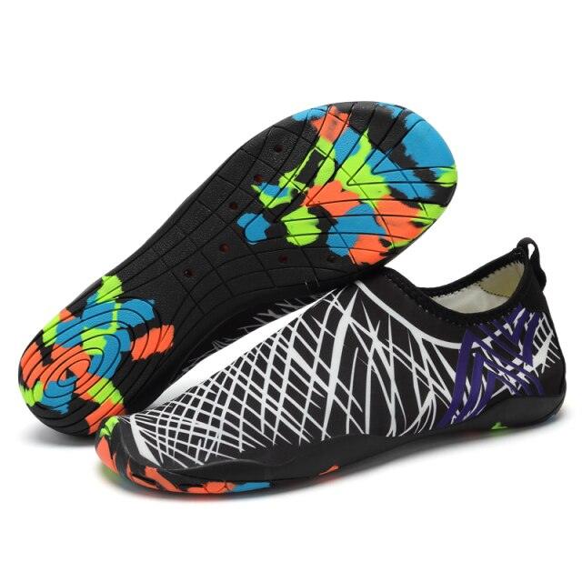 Summer Outdoor Mens Sports Water Shoes Non-Slip Beach Shoes Barefoot Upstream Shoes Quick-Dry Aqua Sock Barefoot For Beach Swim River Pool Lake Hiking Kayaking Surfing