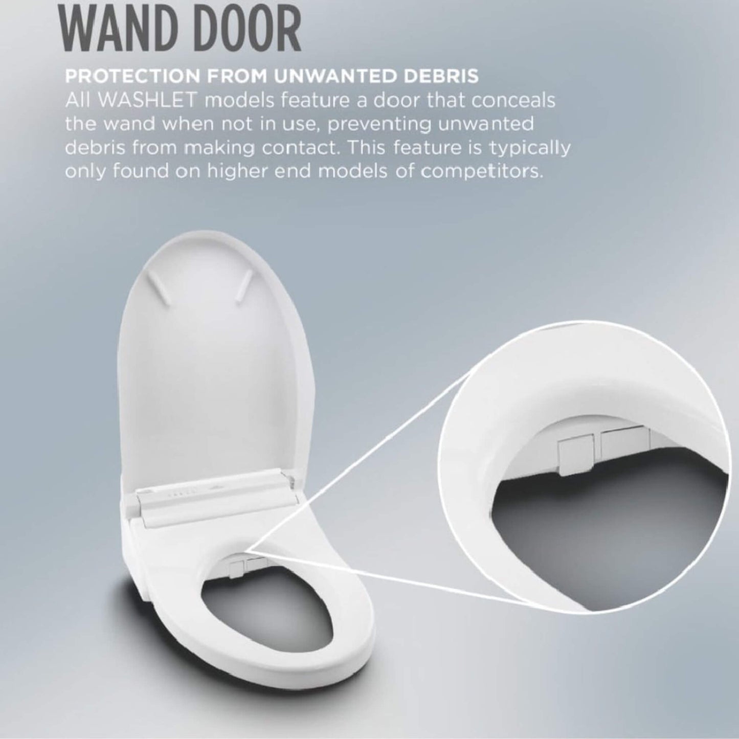 [SW4736AT40#01] TOTO S7A Washlet Elongated Bidet Toilet Seat With EWater And Auto Open/Close Contemporary Lid (SAK54823)